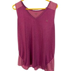 Racerback Tank Top and1 Lightweight Athleisure Activewear Purple Breathable 2X